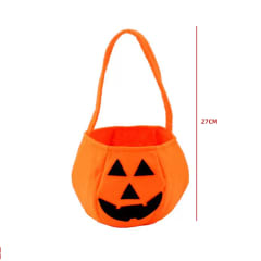 CANASTA CALABAZA TEXTIL PARA DULCES 27cm
