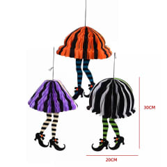 COTILLON HALLOWEEN COLGANTE BRUJA 20X30