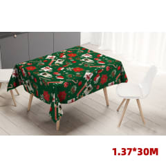 MANTEL NAVIDAD REGALOS VERDE 1.37X30M