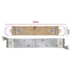 CAMINO MESA NAVIDAD PASCUERO 190X30CM