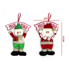 ADORNO NAVIDAD PUERTA 26X37CM