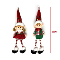 ADORNO NAVIDEÑO DUENDE PATAS LARGAS 60CM