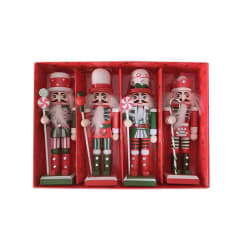 SET 4 ADORNO COLGANTES NAVIDAD CASNUECES 3.5X3X12.5CM