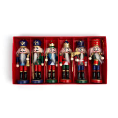 SET 6 ADORNOS COLGANTES NAVIDAD CASNUECES 3.2X3.2X13CM