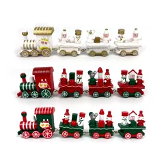 ADORNO NAVIDAD TREN MADERA 23X7.2X2.8CM