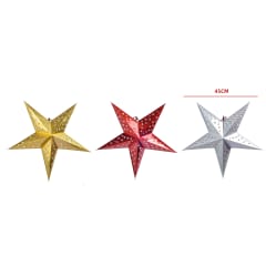 PANTALLA PAPEL ESTRELLA 45CM