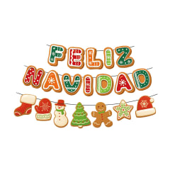 COTILLON CARTEL FELIZ NAVIDAD GINGER 14X18CM