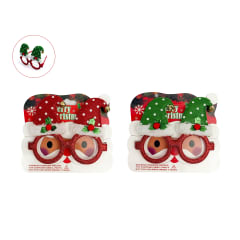 LENTES NAVIDAD GORROS SANTA13*12cm
