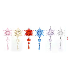 ADORNOS ARBOL NAVIDAD COPO NIEVE PLASTICO 14CM