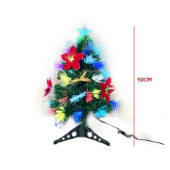 ARBOL NAVIDAD LUCES LED DESTELLOS 80T 90CM