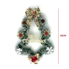 ADORNO PUERTA ARBOL NAVIDAD 40CM