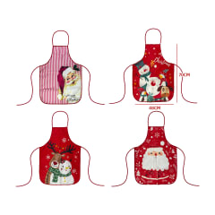 DELANTAL DE NAVIDAD  SANTA, MUÑECO DE NIEVE 48X70 cm