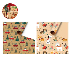 PAPEL DE REGALO NAVIDAD AUTO 50X70CM