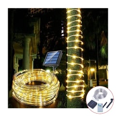 Cinta de luces arcoiris 100 luces solar 10M