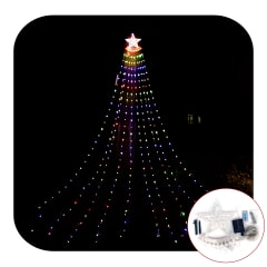 Luces forma arbol de navidad solar 3M