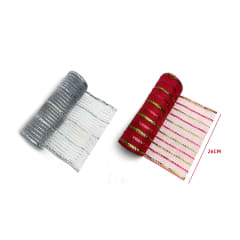 CINTA DE NAVIDAD LISTADA EN ROLLO  26CM*9.1M