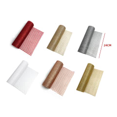 ROLLO DE MALLA CINTA DE NAVIDAD 24CM*4.5M