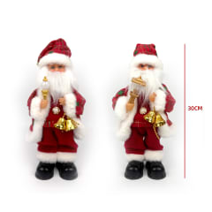 VIEJO PASCUERO MUSICAL MUEVE PIE MANO CON FAROL LUZ 30 CM