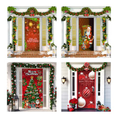 CUBRE PUERTA NAVIDAD 90X210CM
