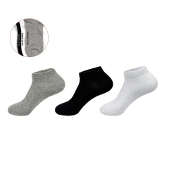 CALCETIN HOMBRE ALGODON PEINADO TOBILLO PACK*3 SIN COSTURA 40-43