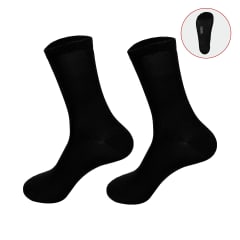 CALCETIN MUJER BAMBU MEDIA CAÑA NEGRO 36-39 / DOCENA