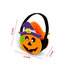 BOLSA DULCES HALLOWEEN CALABAZA PAÑOLENCI 15.5X6.5X15.5CM
