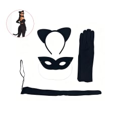 SET GATA NEGRA 4 PIEZAS 46X22cm