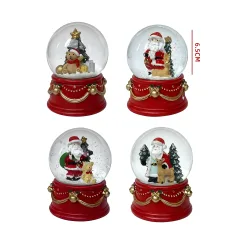 BOLA DE CRISTAL NAVIDAD 6.5 CM