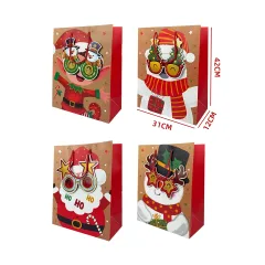 BOLSA DE REGALO NAVIDAD GRANDE LENTES 3D 31*42*12CM