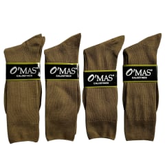 CALCETIN DE HOMBRE ACANALADO VERDE | 12 UNID