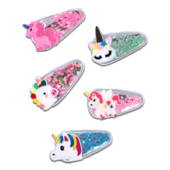 SET DE PINCHES PARA NIÑA DISEÑO UNICORNIOS