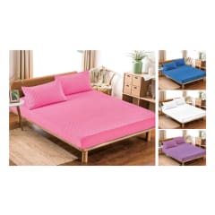 JUEGO DE CUBRE COLCHON LISO GRANDE