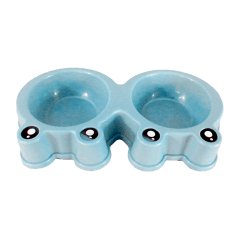 PLATO DE COMIDA PARA MASCOTA ACERO INOXIDABLE DISEÑO 28X15X4CM | 12 UNID