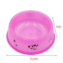 PLATO DE COMIDA PARA MASCOTA PLASTICO 15.2X5CM | 12 UNID