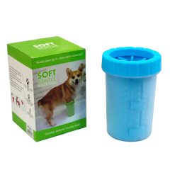 LIMPIADOR DE PATAS PARA MASCOTA SILICONA 10X15X8CM | 12 UNID