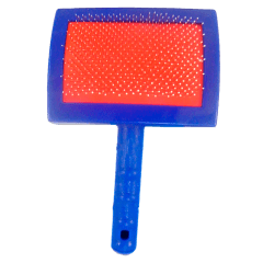 CEPILLO PARA MASCOTA METAL / PLASTICO 19.5X11.5CM | 12 UNID