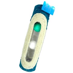 JUGUETE PARA MASCOTA RASCADOR CON PELOTAS 30CM | 12 UNID