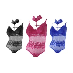 BODY ENCAJE SIN MANGA CON CUELLOS | 12 UNID