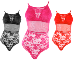 BODY ENCAJE SIN MANGA COLORES SURTIDOS