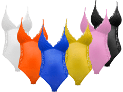 BODY ENCAJE LISO CON COLORES SURTIDOS