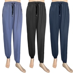 PANTALON DE HOMBRE BUZO COLOR LISO CON CIERRE Y CORDONES AJUSTABLES | 12 UNID