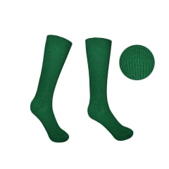CALCETIN ESCOLAR LARGO COLOR VERDE  ACRILICA TALLA 05-06