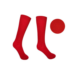 CALCETINES ESCOLARES LARGOS COLOR ROJO ACRILICA TALLA 05-06