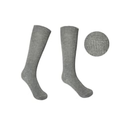 CALCETINES ESCOLAR LARGA GRIS ACRILICO TALLA 9-10 | 12 UNID