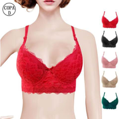 BRALETTE DE ENCAJE COPA D  |12 UNID
