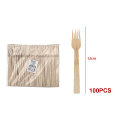 TENEDOR DE MADERA 14 CM 100 PCS