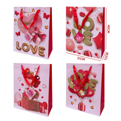 BOLSA DE REGALO 3D LOVE 40X12X31CM