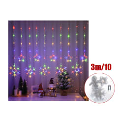 CORTINA DE 10 ESTRELLAS Y COPOS USB Y CONTROL REMOTO 3M