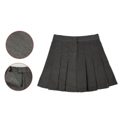 FALDA ESCOLAR GRIS NIÑA TALLA 6/8/10/12