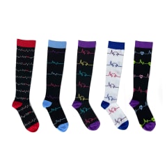 CALCETINES DE COMPRESION CAÑA ALTA SURTIDOS CORAZONES